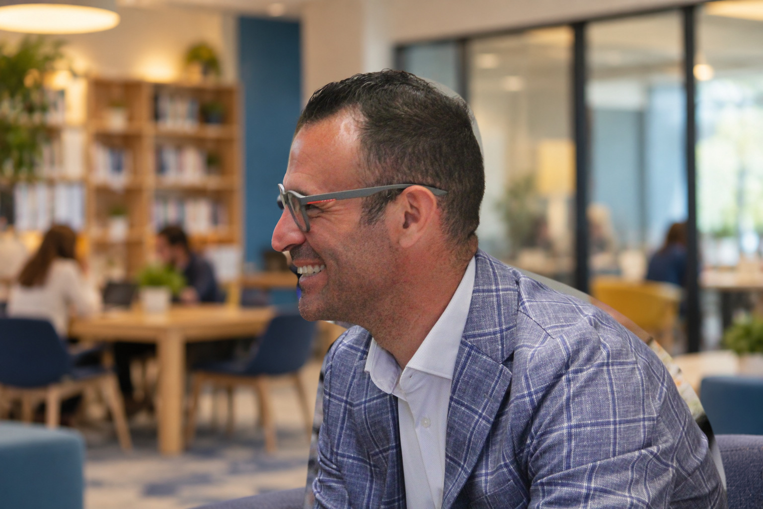Giancarlo Brotto in a contemporary learning space